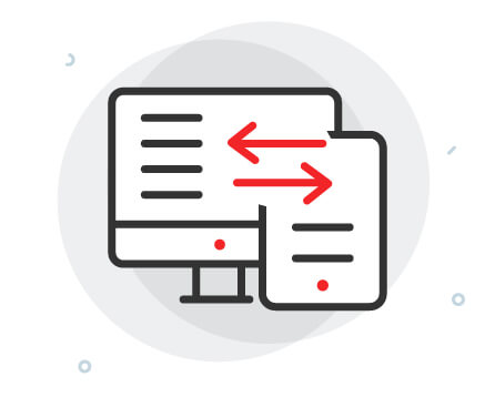 website transfer icon